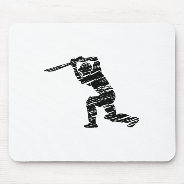 Cricket Sport Player 1  Mouse Mat (Front)