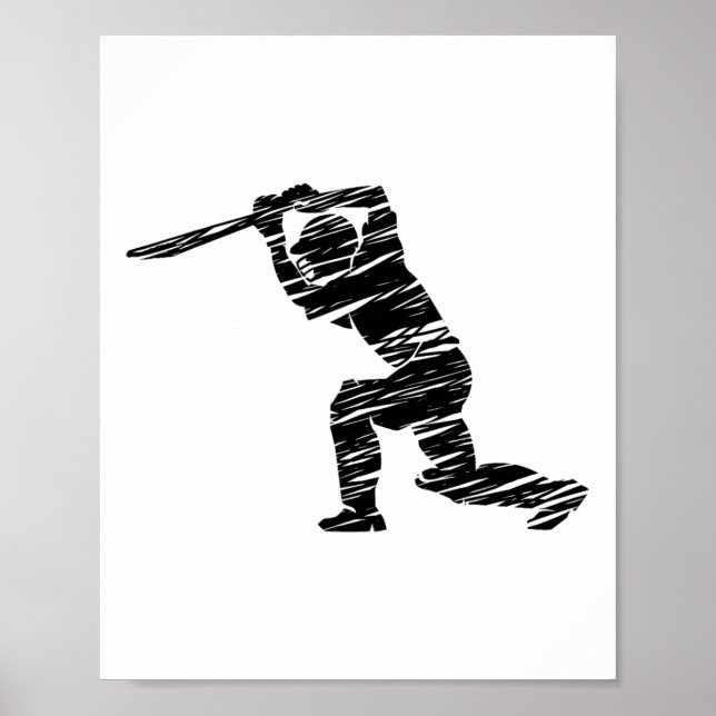 Cricket Sport Player 1  Poster (Front)
