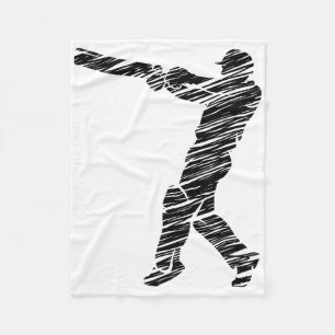 Cricket Sport Player 6 Fleece Blanket