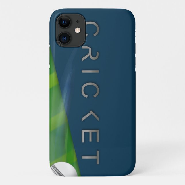 Cricket Sports Ball Field Shot green sport  Case-Mate iPhone Case (Back)