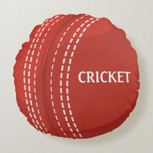Cricket Sports Design Round Cushion