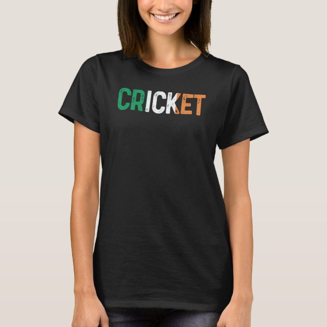 Cricket Sports Player Ireland Cricket T-Shirt (Front)