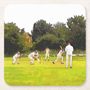 CRICKET SQUARE PAPER COASTER