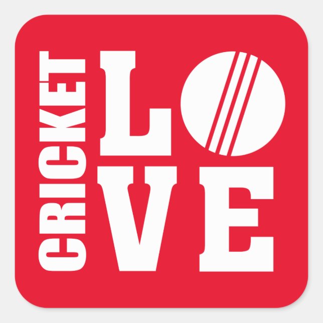 Cricket Square Sticker (Front)