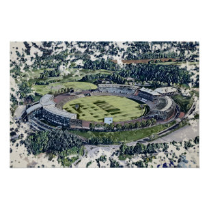 Cricket Stadium Art - Southampton, Hampshire Poster