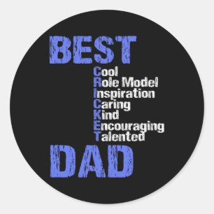 Cricket T Ll Shirt For Indian Desi Cricket Dads 2  Classic Round Sticker