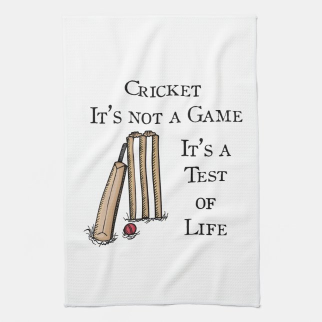 Cricket Tea Towel (Vertical)