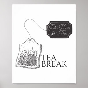 Cricket Teabreak I'm Just Here For Cricket Jersey Poster