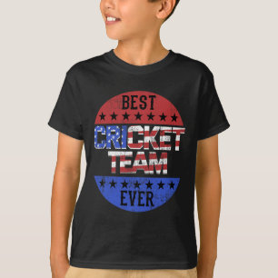 Cricket Team Player Independence Day Patriotic Usa T-Shirt