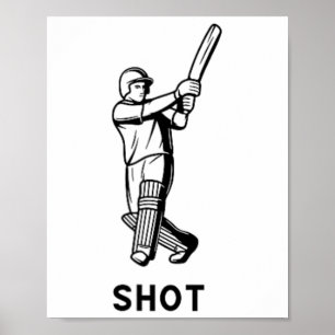 Cricket Tee Cricketer Cricketers India England Pak Poster
