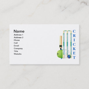 Cricket Tees and Gifts - Personalise Business Card