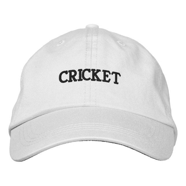 CRICKET Text Loving Sports Stunning Fantastic-Hat Embroidered Hat (Front)