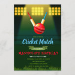 Cricket theme party invitation<br><div class="desc">Cricket theme party invitation</div>