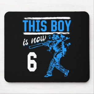 Cricket - This Boy Is Now 6 Year Old 6 Th Birthday Mouse Mat