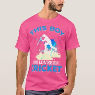 Cricket This Boy Loves Cricket T-Shirt