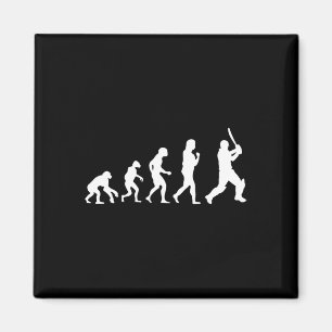 Cricket Tsman Evolution For Cricketer Players Funn Magnet