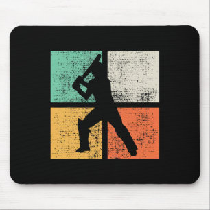 Cricket Tsman Gift Player Coach Retro Mouse Mat
