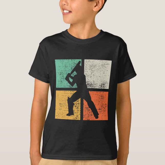 Cricket Tsman Gift Player Coach Retro  T-Shirt (Front)