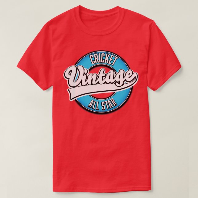Cricket Vintage All retro T-Shirt (Design Front)