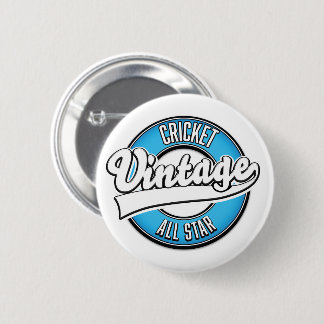 Cricket Vintage all star logo 6 Cm Round Badge