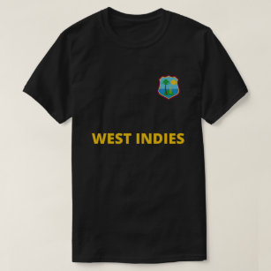 Cricket West Indies Fan Helmet Ball and Bat Design T-Shirt