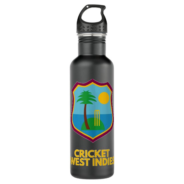 Cricket West Indies Supporter Tank Top 710 Ml Water Bottle (Front)