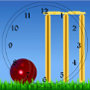 Cricket, wicket and ball Large Clock - 24.00 Cricket, wicket and ball Large Clock