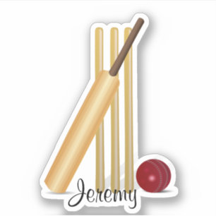 Cricket, wicket and ball template, customise