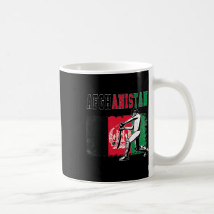 Cricket With Afghanistan Flag Team Cricketer Fan Coffee Mug