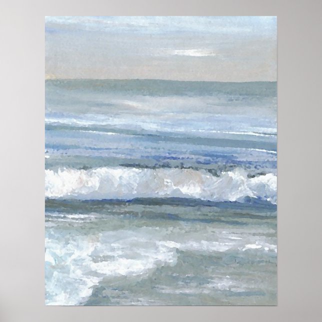 CricketDiane Ocean Beach Art Poster - Tranquility (Front)