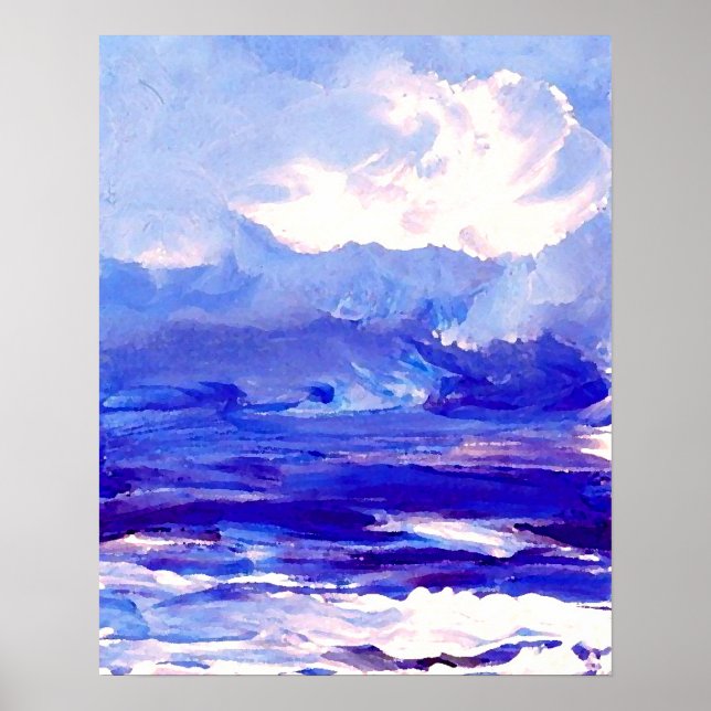 CricketDiane Ocean Poster - Ocean's Song Seascape (Front)