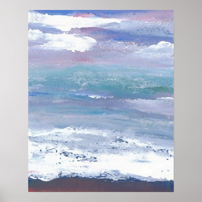 CricketDiane Ocean Poster - Sea Moonscape (Front)