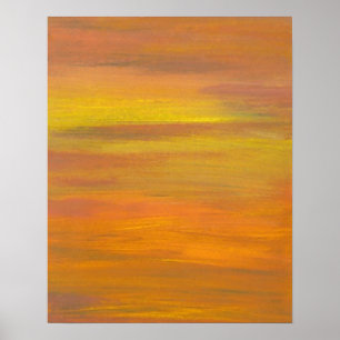 CricketDiane Ocean Poster - Sunset's Golden Colour