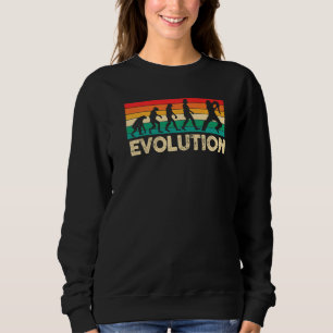 Cricketer Cricket Sport Player Evolution Of Cricke Sweatshirt