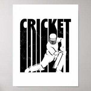 Cricketers   Cricket Sports Team Coach Gift Ideas Poster