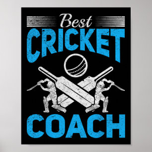 Cricketing Cricket - Best Cricket Coach Poster