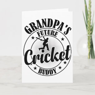 Cricketing Cricket Player - Grandpa's Future Crick Card