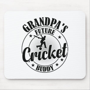 Cricketing Cricket Player - Grandpa's Future Crick Mouse Mat