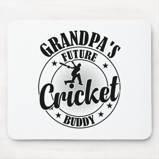 Cricketing Cricket Player - Grandpa's Future Crick Mouse Mat (Front)