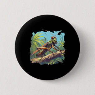 Crickets Animal Cricket 10 6 Cm Round Badge