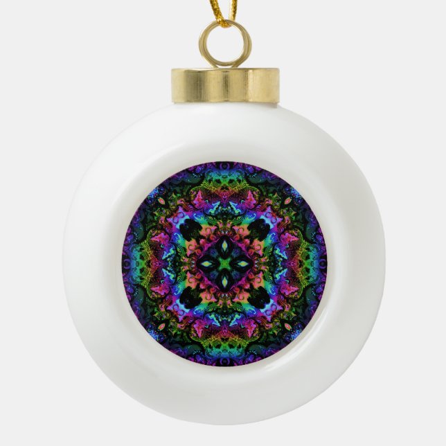 Crickets Pride  Ceramic Ball Christmas Ornament (Front)