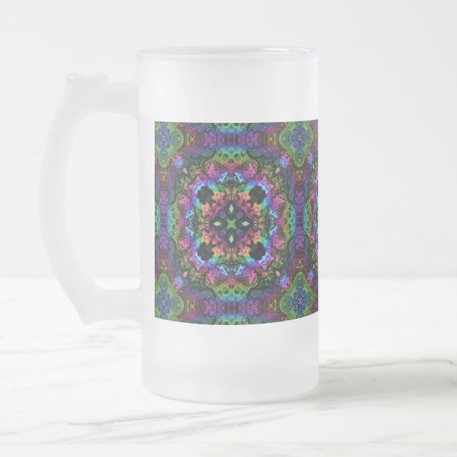 Crickets Pride  Frosted Glass Beer Mug (Left)