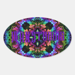 Crickets Pride Oval Sticker