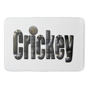 Crickey: Aussie Slang Word Made With Crocodiles, Bath Mat