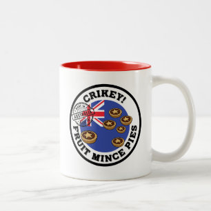 Crickey! - (Stellar) Fruit Mince Pies Two-Tone Coffee Mug
