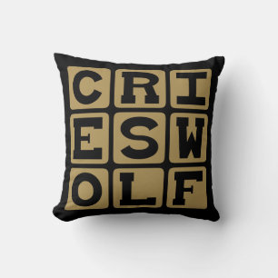 Cries Wolf, Raises Alarm Cushion