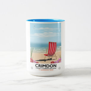 Crimdon ,County Durham, England. Two-Tone Coffee Mug