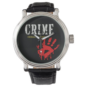 crime-criminal fingerprints eWatch Watch