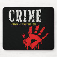 crime-criminal fingerprints Mousepad