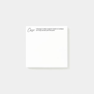 Crime & Forensic Sticky Post-it Notes